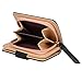 Women's Short Leather Card Holder Purse Zipper Buckle Elegant Clutch Wallet