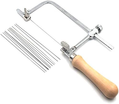 Domilay Professional Adjustable Saw Bow Wooden Handle of Jewelry Saw Frame Hand Tools Jeweler'S Saw Frame