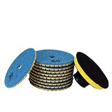 ZXHAO 4 inch Grit 50 Diamond Wet Dry Polishing Sanding Grinding Pads (10+1) pcs