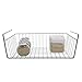 Smart Design Undershelf Storage Basket - Medium - Snug Fit Arms - Steel Metal Wire - Rust Resistant - Under Shelves, Cabinet, Pantry, and Shelf Organization - 16 x 5.5 Inch - Charcoal Gray