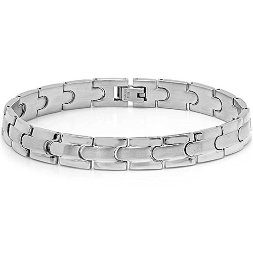 Oxford ivy mens solid stainless steel solid chain link …