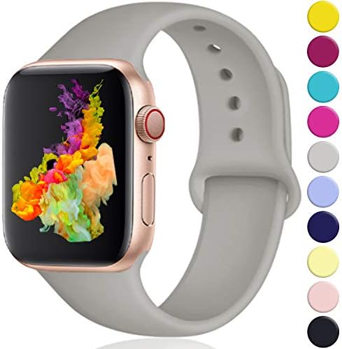 Rabini Compatible with Apple Watch Band 40mm 38mm 44mm 42mm for Women Men, Replacement Accessory Sport Band for Apple/iWatch Series 5, Series 4, Series 3, Series 2, Series 1