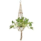 eBoot Plant Hanger Macrame 4 Legs for Indoor Outdoor Ceiling Deck Balcony Round and Square Pots (35.5 Inches)