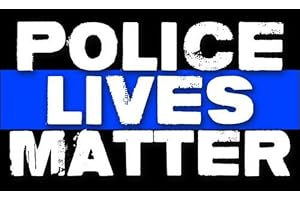 LPF USA Police Lives Matter Sticker (Bumper Decal pro cop Blue)