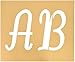 FolkArt Stencil Paper, Alphabet & Monogram Italic 5