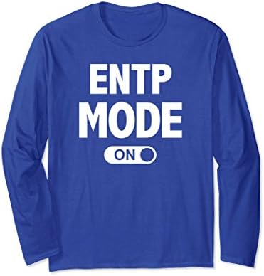 Unisex ENTP Extrovert Personality Type Long Sleeve Shirt Medium Royal Blue