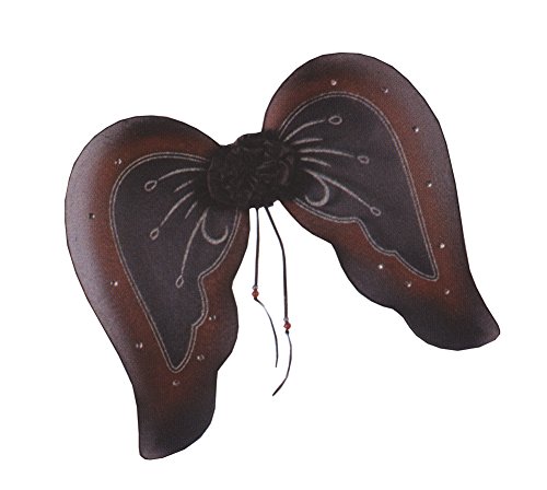 Wings Goth Bk-Burgundy Glitter Halloween Costume - 1 size