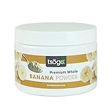 Tsogo Premium Whole Banana Powder, 121g 48 Servings of Premium Quality 100% Whole Freeze-Dried Banana Fruit Powder - No Added Flavors, Fillers or Sugars