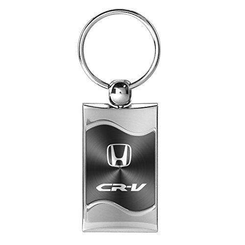 Honda CRV Gray Spun Brushed Metal Key Chain