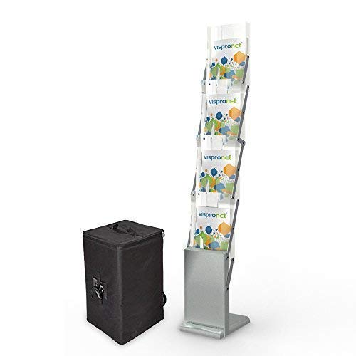 Tradeshow Magazine Rack - Collapsible Literature Holder for Events and Conferences