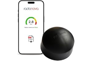 Radonova Rapidos Short-Term Radon Test Kit (10-90 Days) - Extremely Accurate Radon Detector for Home - EPA Approved Radon Hom