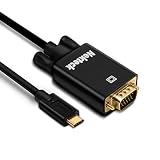 Nekteck USB-C to VGA Cables Thunderbolt 3 Compatible Compatible with MacBook Pro and More (1920x1080@60Hz) 1M