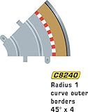 Scalextric C8240 Borders Tan Outer Radius - 45 Degrees