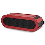 MoKo Carrying Case for Beats Pill+, Premium Vegan PU Leather Protective Cover Bag Sleeve Skins for Dr. Dre Beats Pill+ Portable Bluetooth Speaker, with Holding Strap & Carabiner, RED