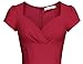 MUXXN Women's 50s Vintage Sweetheart Neck Floral Cocktail Swing Dress