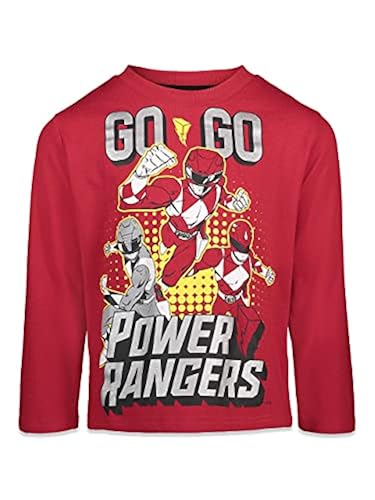 Power Rangers Little Boys Pack Long Sleeve Graphic T-Shirt Red