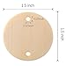 Supla 120 PCS Unfinished Wood Discs Coins Circles with Holes - DIY Family Birthday - Birthday Board Tags - 1.5