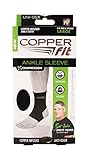 Copper Fit Original Recovery Ankle Sleeve, Black with Copper Trim, Medium (Apparel)