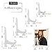 ANPHSIN 16 Pieces Plastic Little Easels Stand Holders to Display Plate Picture 5 Inch/ 6 Inch/ 7 Inch/ 8 Inch- Clear