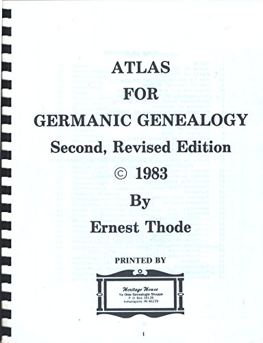 Atlas for Germanic Genealogy by Ernest Thode (Plastic Comb)