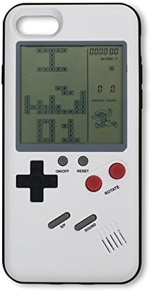 SparSmart24 2-in-1: Game Console + Cover Case, Game Phone Case in Gameboy Retro Look for iPhone 6 Plus/6s Plus (White)