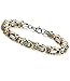 Jstyle Stainless Steel Male Chain Necklace Byzantine Bracelet for Men Jewelry Sets 8.5 Inch Bracelet