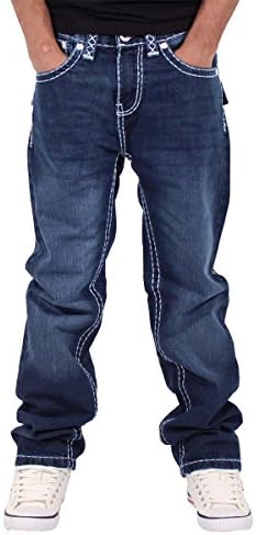 Peviani Men's Designer Denim Jeans, Blue