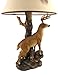 Zeckos `Champion` 12 Point Buck Table Lamp with Deer Printed Shade Western Décor