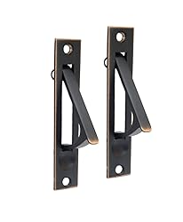 QCAA Solid Brass Edge Pull, 4", Aged Classic