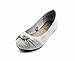 Simply Petals Girls Vegan Leather Casual Comfortable Slip On Ballet Flat Casual Slip On Knotted Comfortable Ballerina Flat (Toddler/Little Girl)