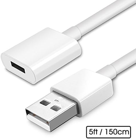 Famber Apple Pencil Charger Adapter Charging Cable For iPad Pro 9.7 12.9 iPencil, Female Lightning To Male USB Cord (5 Feet)