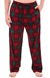 Del Rossa Men's Flannel Pajama Pants, Long Cotton Pj Bottoms