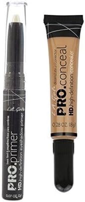 LA Girl Pro Concealer &amp; FREE Gift Eye Shadow Primer | Pro Concealer Fawn and High Definition Eye Shadow Primer White