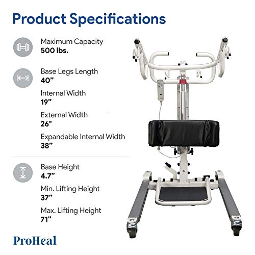 ProHeal Sit to Stand Lift Full Body Patient Transfer Lifter for Home