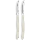 Cutco Model #1759 TWIN PACK - (2) Steak/Table Knives with White (Pearl) Handle