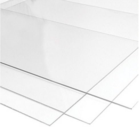 RuudraScott 500mm x 750mm Clear Perspex Acrylic Plastic Sheet - 2mm, 3mm, 4mm,5mm,6mm Thick (6mm)