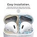 elago Upgraded Dust Guard Compatible with AirPods (Matte Gold, 2 Sets) – Dust-Proof Film, Luxurious Looking, Must Watch Easy Installation Video, Protection from Metal Shavings [US Patent Registered]