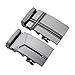 Bluecell 2pcs Alloy Solid Buckle Automatic Ratchet Leather Belt 35MM Buckle for Men (Gray Pack A, 35mm)