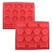 GYBest 2-Pack 14-cavity Mixed Food Grade Large Mats Trays, Dog Pets Paws & Fish & Bones Silicone Baking Molds, Bake Dog Cat Treats For Pets, Kids, Dog-lovers, Kitchen Tips