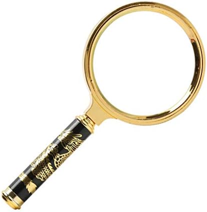 Headset Magnifier Magnifying Glasses magnifier- High-powered handheld magnifying glass with LED lights HD elderly children students reading mobile phone repair mini portable 90MM extra large lens enla