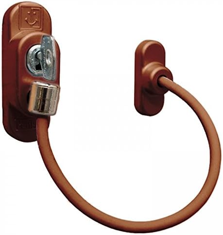 ComfoRED- Window Door Restrictor Cable Lock For Pet Safety (Brown)