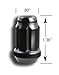 Gorilla Automotive 21132BC Small Diameter Acorn Black 4 Lug Kit (12mm x 1.50 Thread Size)