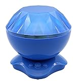 SCOPOW Night Light Lamp Aurora Projector and Speaker Colorful Decorator Cycling Mood Light Atmosphere Projector for Baby Children Teen Child Christmas Nursery Bedroom (Blue)