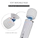 Massager Handheld with 10 Powerful Speeds 10 Vibration Patterns, Personal Body Massager for Back Neck Shoulder Sore (white)