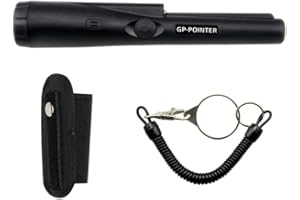 GDDREAM Pinpoint Metal Detector,Professional Waterproof Handheld Pin Pointer Wand,Pinpointer 360 Degree Search, for Adults and Kids (Black)