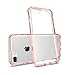 iPhone 7 Plus Case, CaseRack Transparent Hybrid Series - [Shockproof][Drop Protection] Slim Clear Back Case Cover With Soft TPU Gel Bumper For iPhone 7 Plus (5.5 Inch), Rose Gold