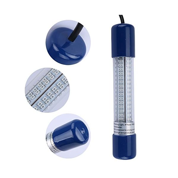YueYueZou-Underwater-Fishing-Light-12V8W1000-Lumens-Fish-Bait-LightFish-Lure-with-Battery-Clip
