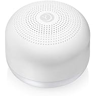 Yogasleep Travel Mini Portable White Noise Sound Machine, 6 Soothing Sounds, Volume Control, Dimmable Night Light, Sleep Therapy for Adults & Baby, USB Rechargeable, Lanyard Included