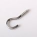 CJESLNA 50pcs Screw Hook Eye Silver