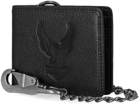 Amazon.com: Harley-Davidson Men's Embossed Eagle Tri-Fold Snap